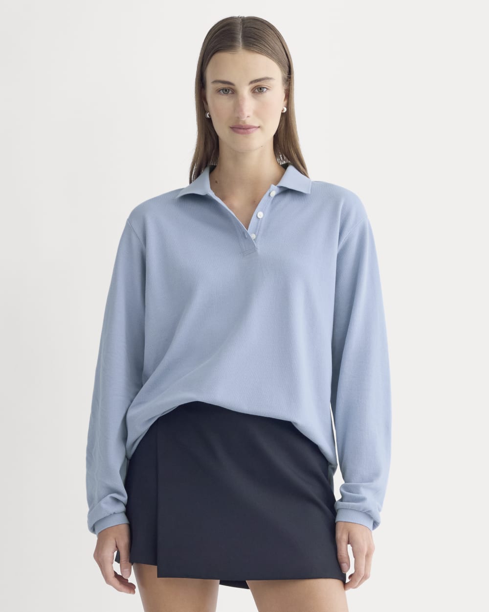 womens-oversized-pique-polo-soft-blue | primary