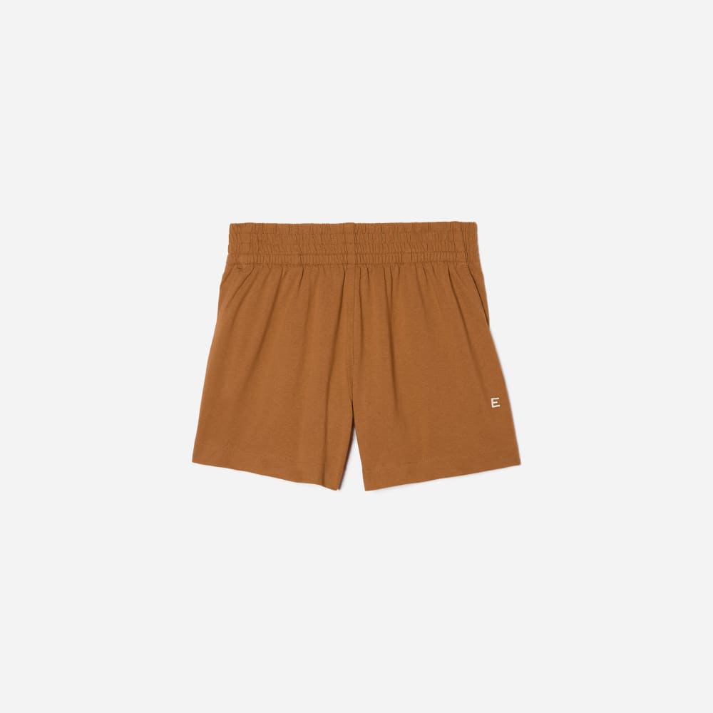 womens-retro-jersey-short-tawny-brown | alt