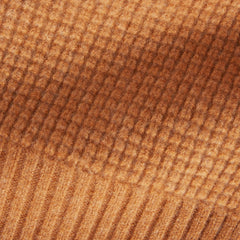 unisex-felted-merino-waffle-knit-scarf-camel