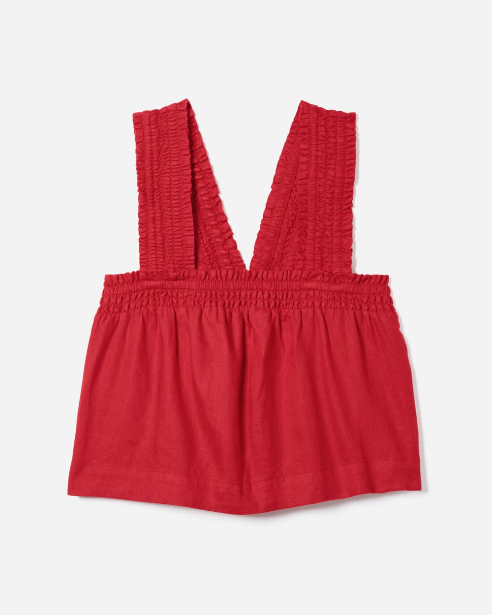 womens-smocked-linen-cami-goji-berry | alt