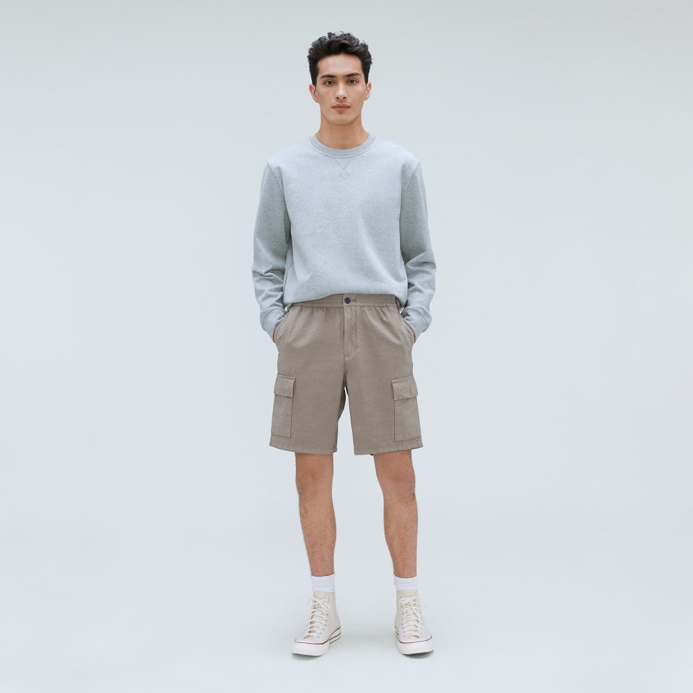 mens-cotton-linen-short-clay