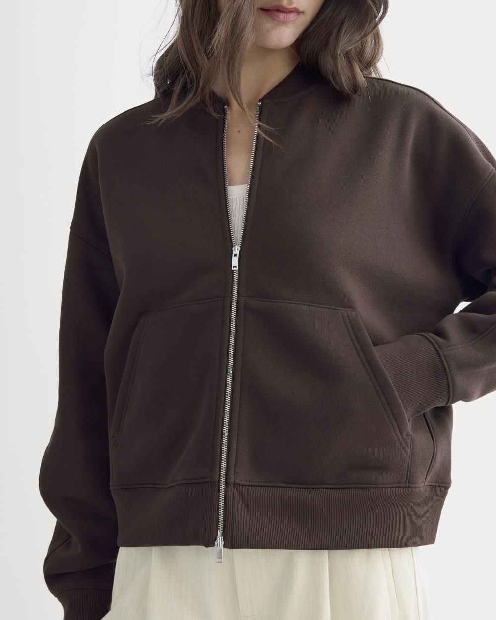 womens-fleece-bomber-jacket-dark-chocolate