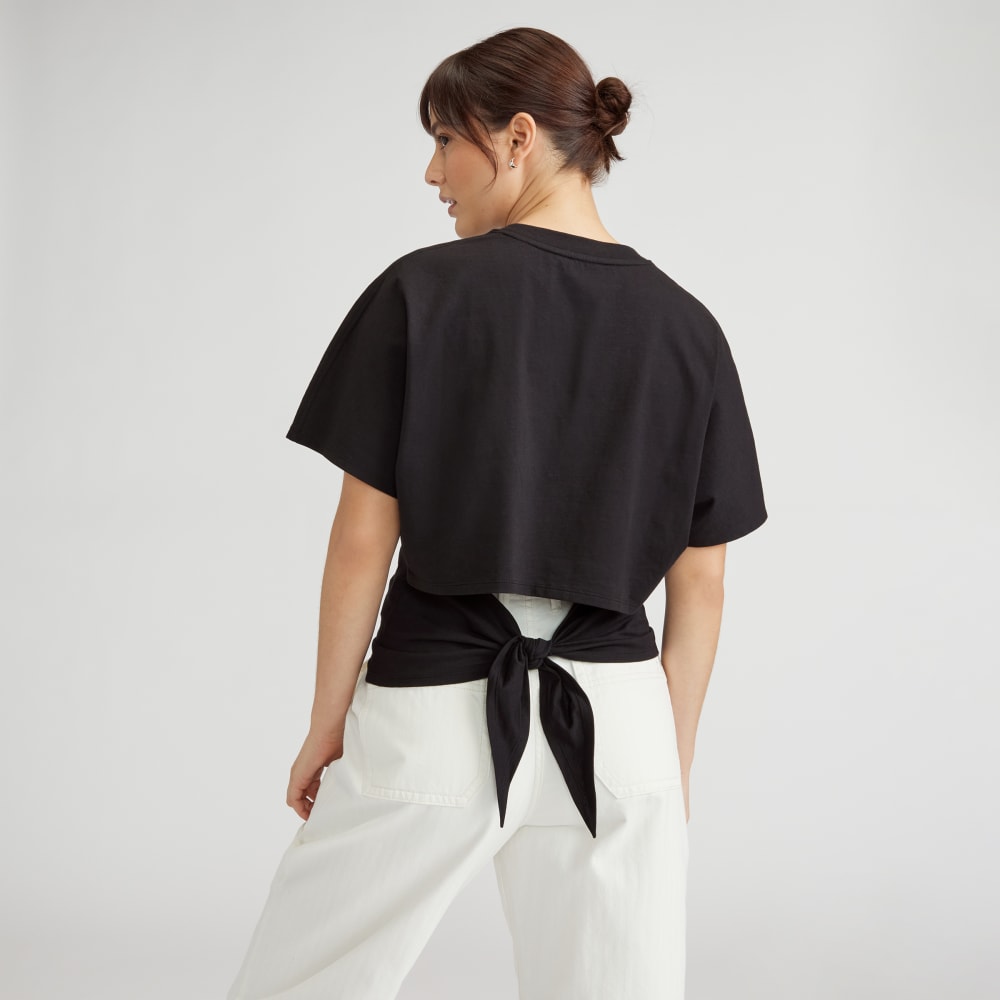 womens-organic-cotton-tie-back-tee-black | alt