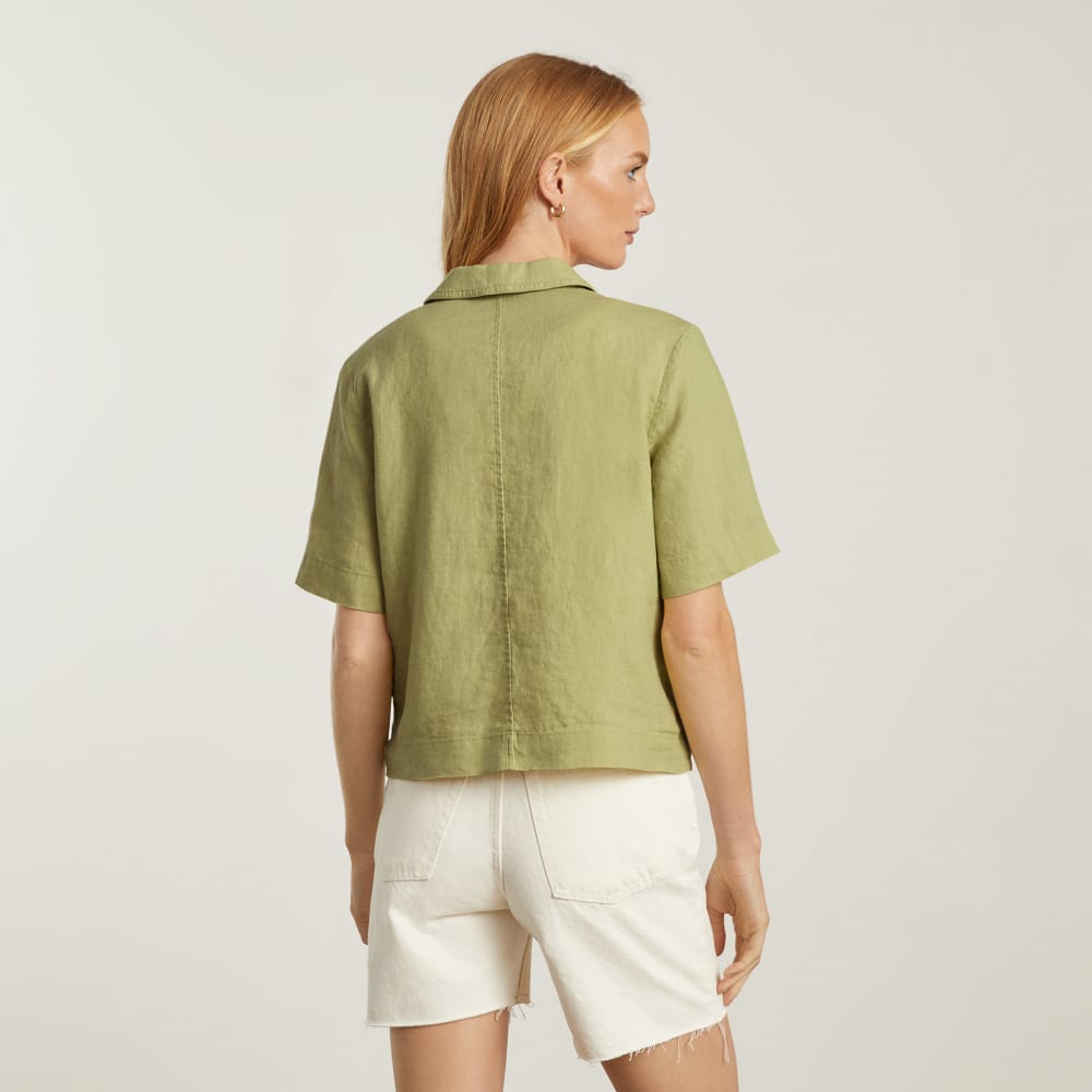 womens-linen-workwear-shirt-leek