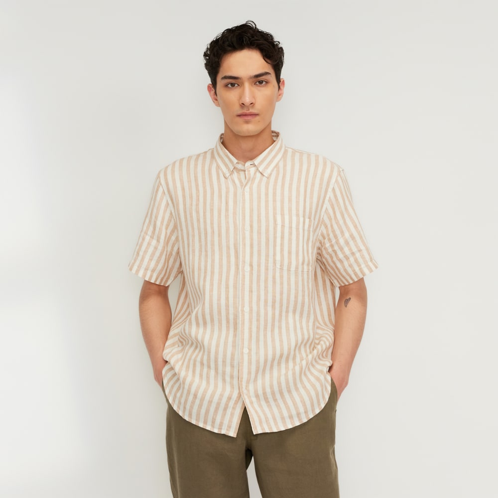 mens-linen-ss-stndrd-fit-shirt-bone-caramel | primary