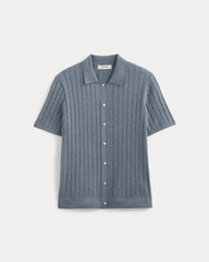 mens-no-sweat-button-down-polo-hthr-sage-blue | alt