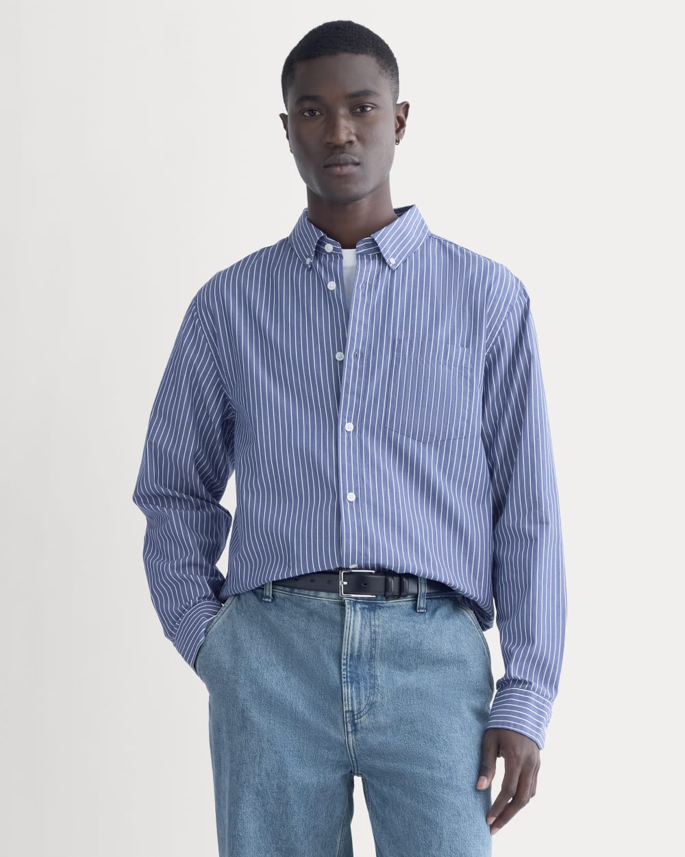 mens-washed-poplin-shirt2-mazarine-blue-optic-white | primary