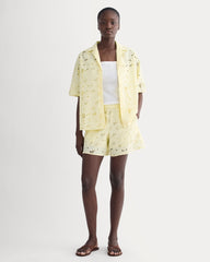 womens-eyelet-pull-on-short-light-yellow | primary