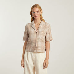 womens-linen-workwear-shirt-coffee-grid