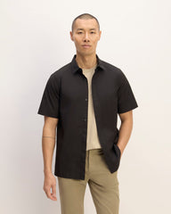 mens-supima-ss-poplin-shirt-black | primary