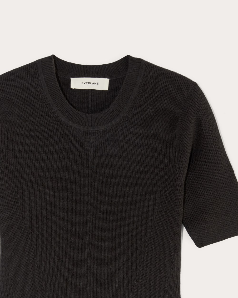 womens-cotton-blend-ribbed-sweater-dress-black