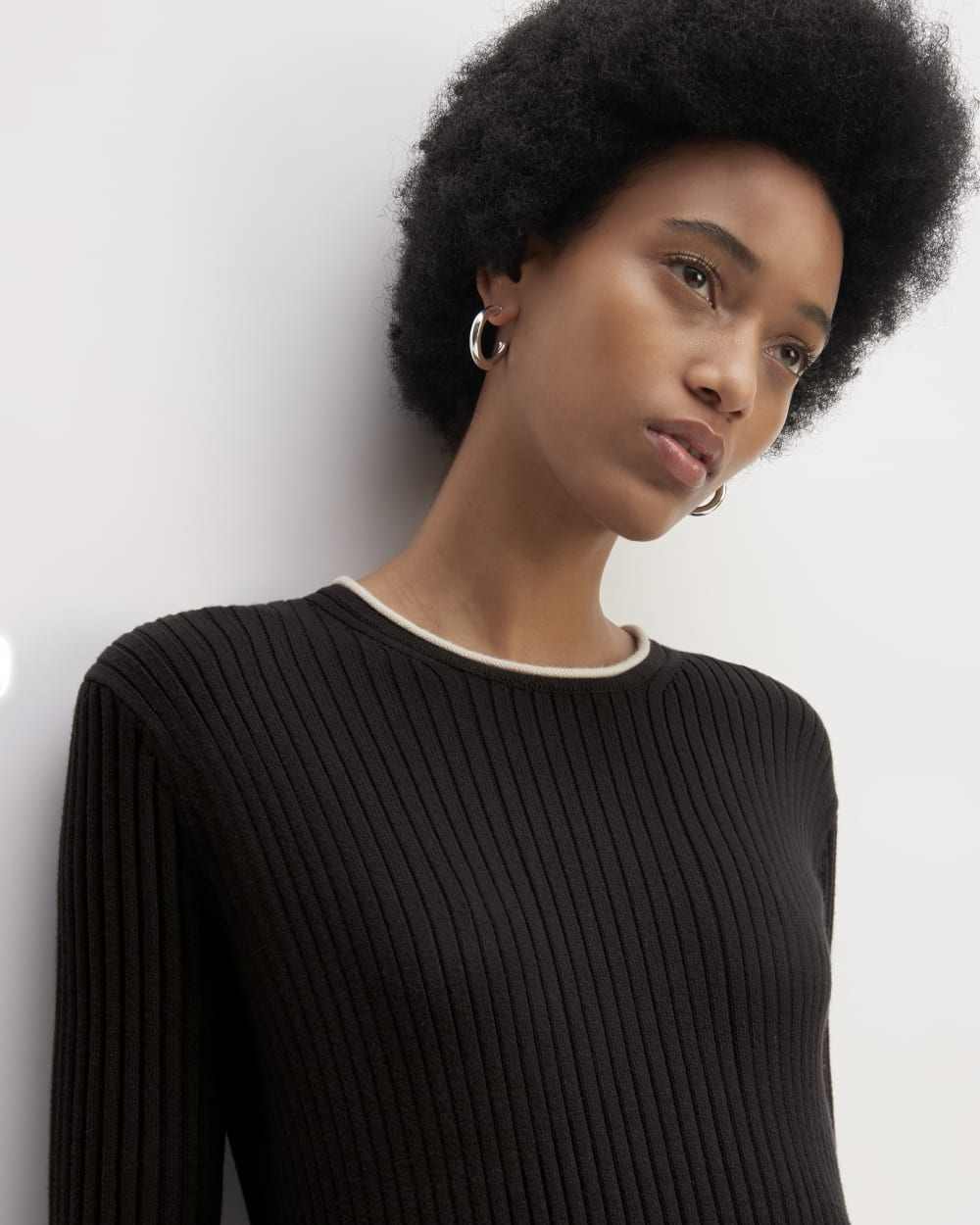 womens-cotton-wide-rib-midi-dress-black