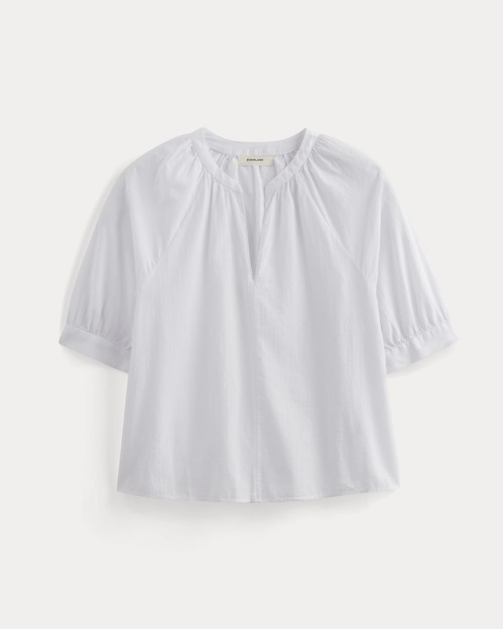 womens-gauze-gathered-top-white | alt