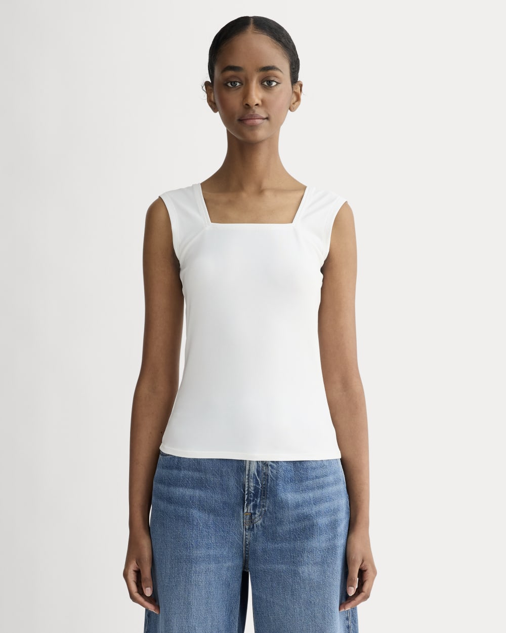 womens-form-square-neck-tank-white | primary