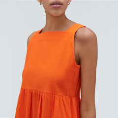 womens-seersucker-midi-dress-bright-orange
