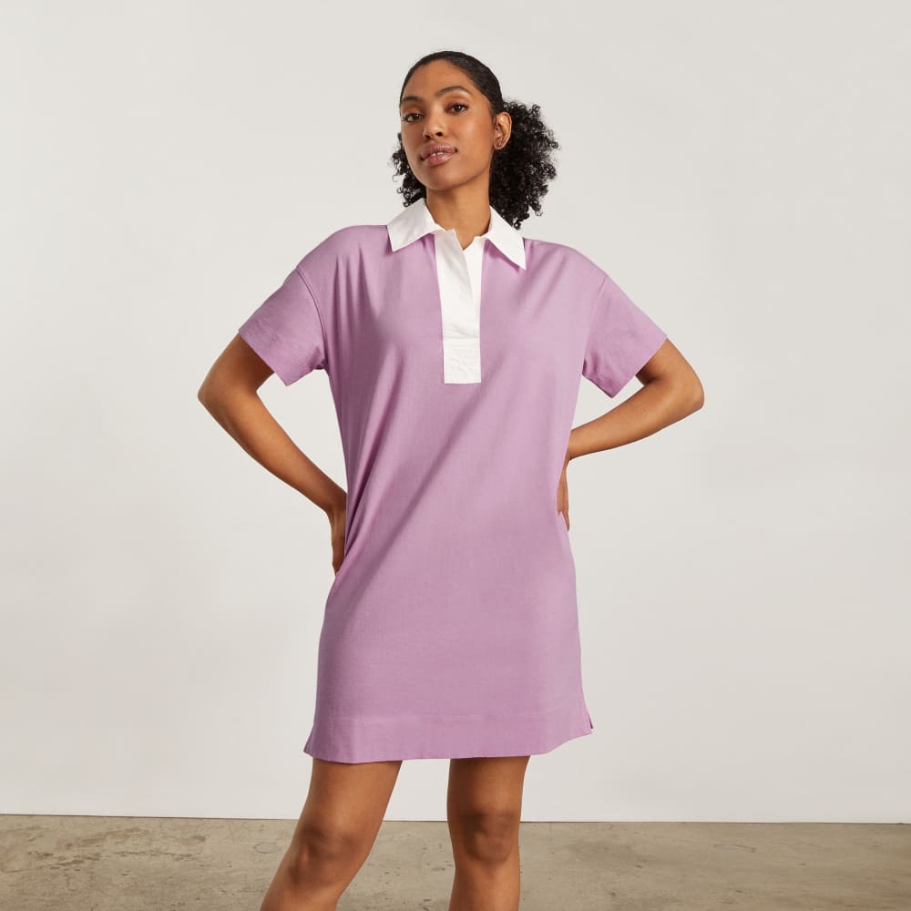 womens-organic-cotton-polo-dress-lilac | primary