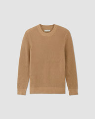 mens-no-sweat-ribbed-crew-tigers-eye | alt