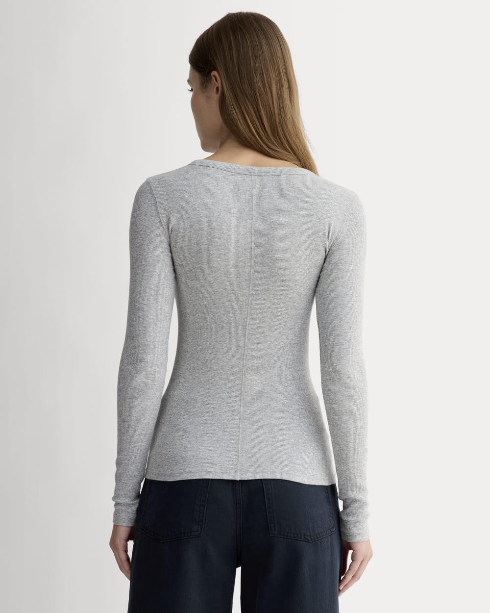 womens-pima-rib-long-sleeve-henley-heathered-grey