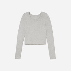 womens-cropped-pima-rib-ls-crew-hthr-grey | alt