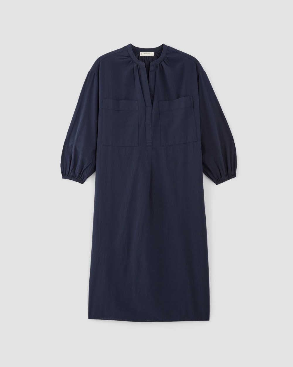 womens-gauze-caftan-dress-navy | alt