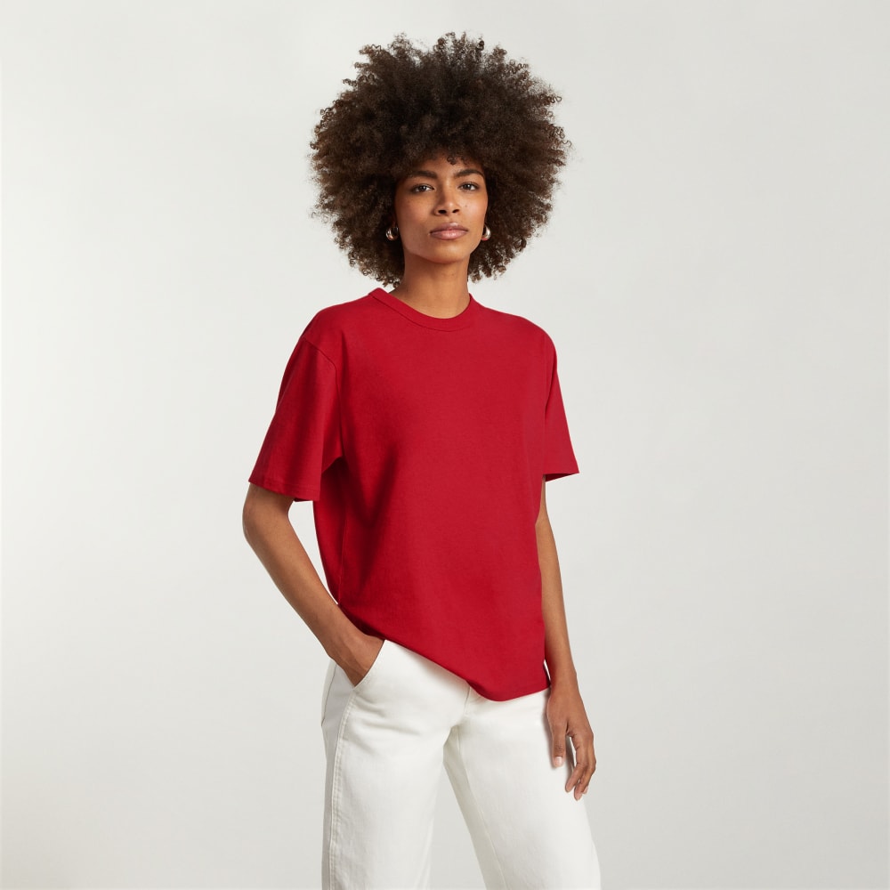unisex-relaxed-hemp-tee-goji-berry | primary