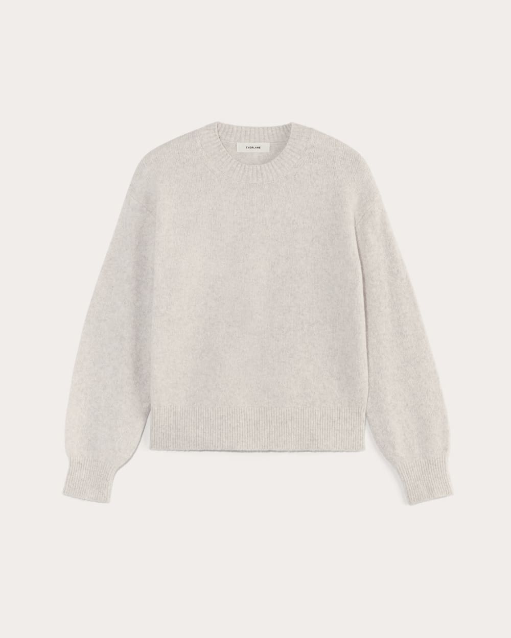 womens-luxe-cotton-cocoon-crew-sweater-heathered-oat | alt