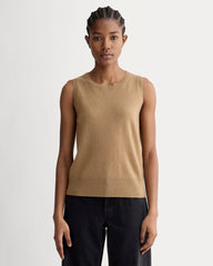 womens-cashmere-classic-sweater-tank-tigers-eye | primary