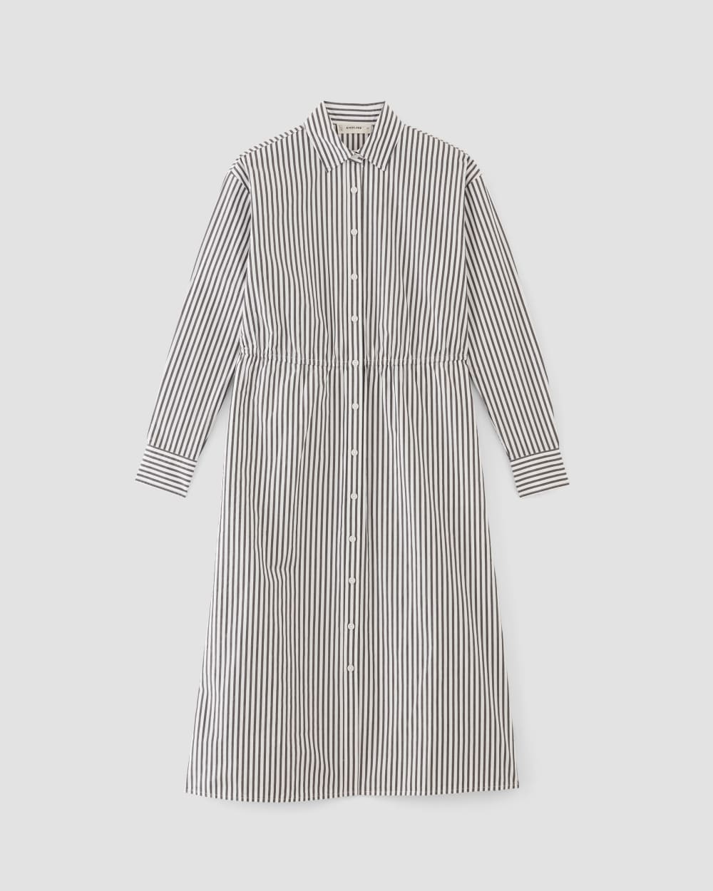 womens-supima-cotton-midi-shirt-dress-white-black | alt