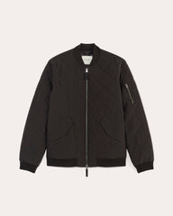 mens-diamond-quilt-bomber-black | alt