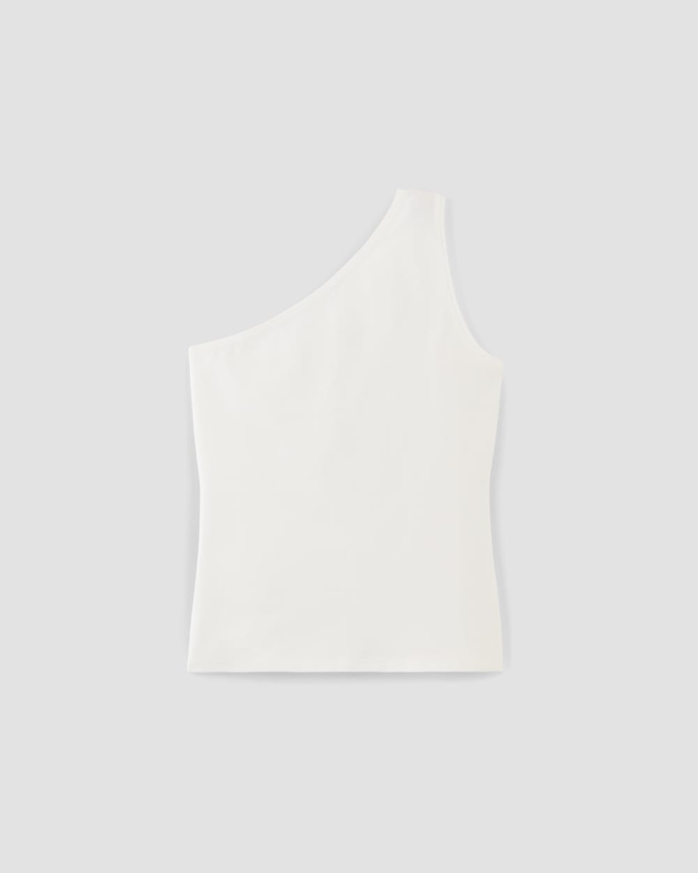 womens-supima-form-one-shoulder-tank-white | alt