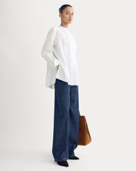 womens-pleated-shirt-in-silky-cotton-white