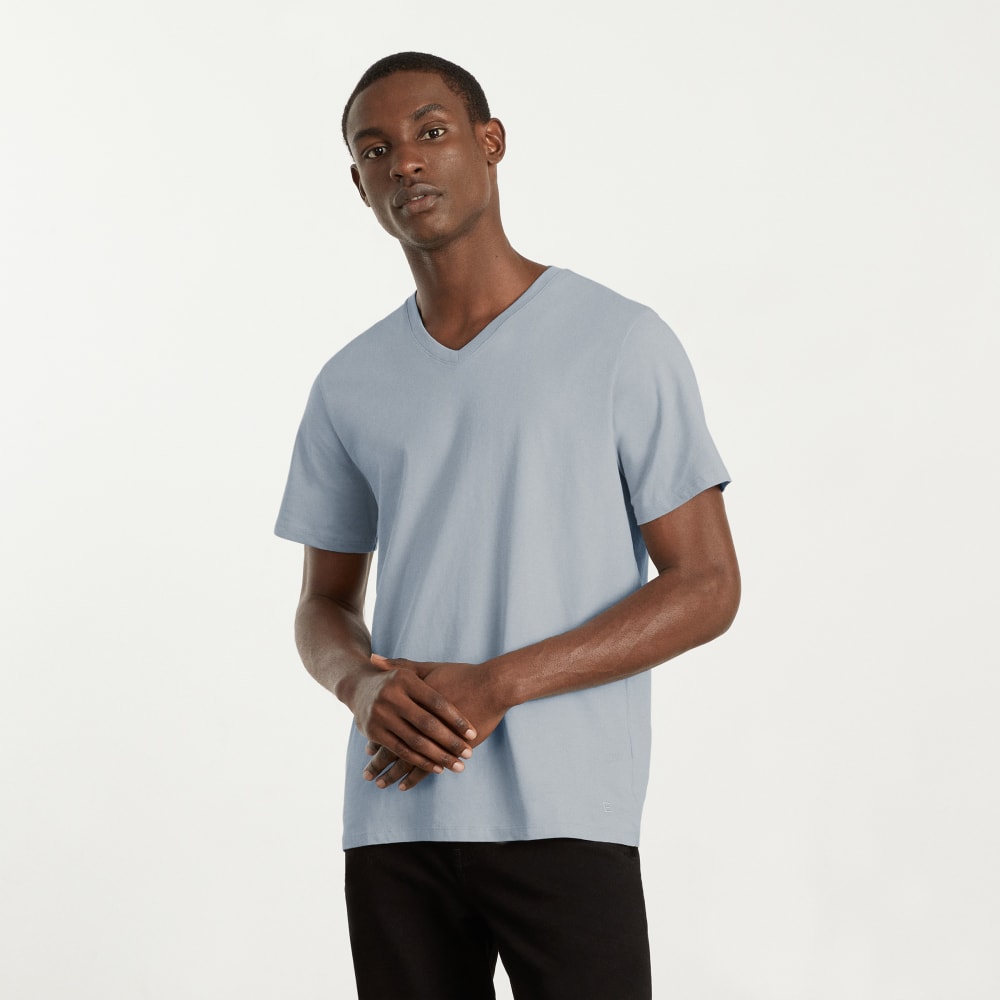mens-organic-cotton-v-neck-tee-sky | primary