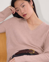 womens-v-neck-sweater-plush-cotton-dusty-rose