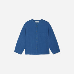 womens-linen-billow-blouse-deep-blue | alt