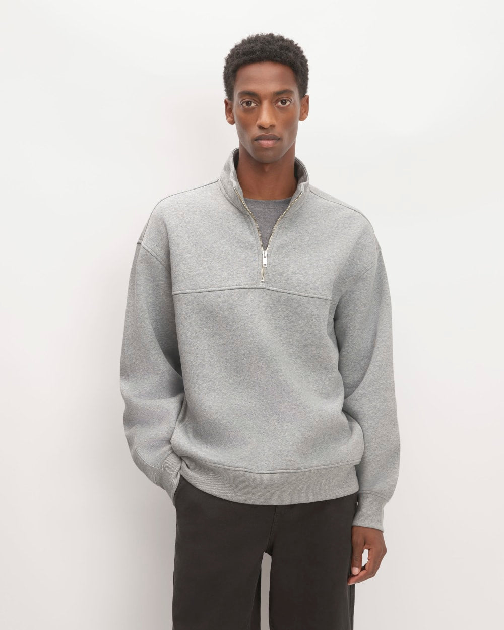 mens-renew-fleece-half-zip-heathered-grey | primary