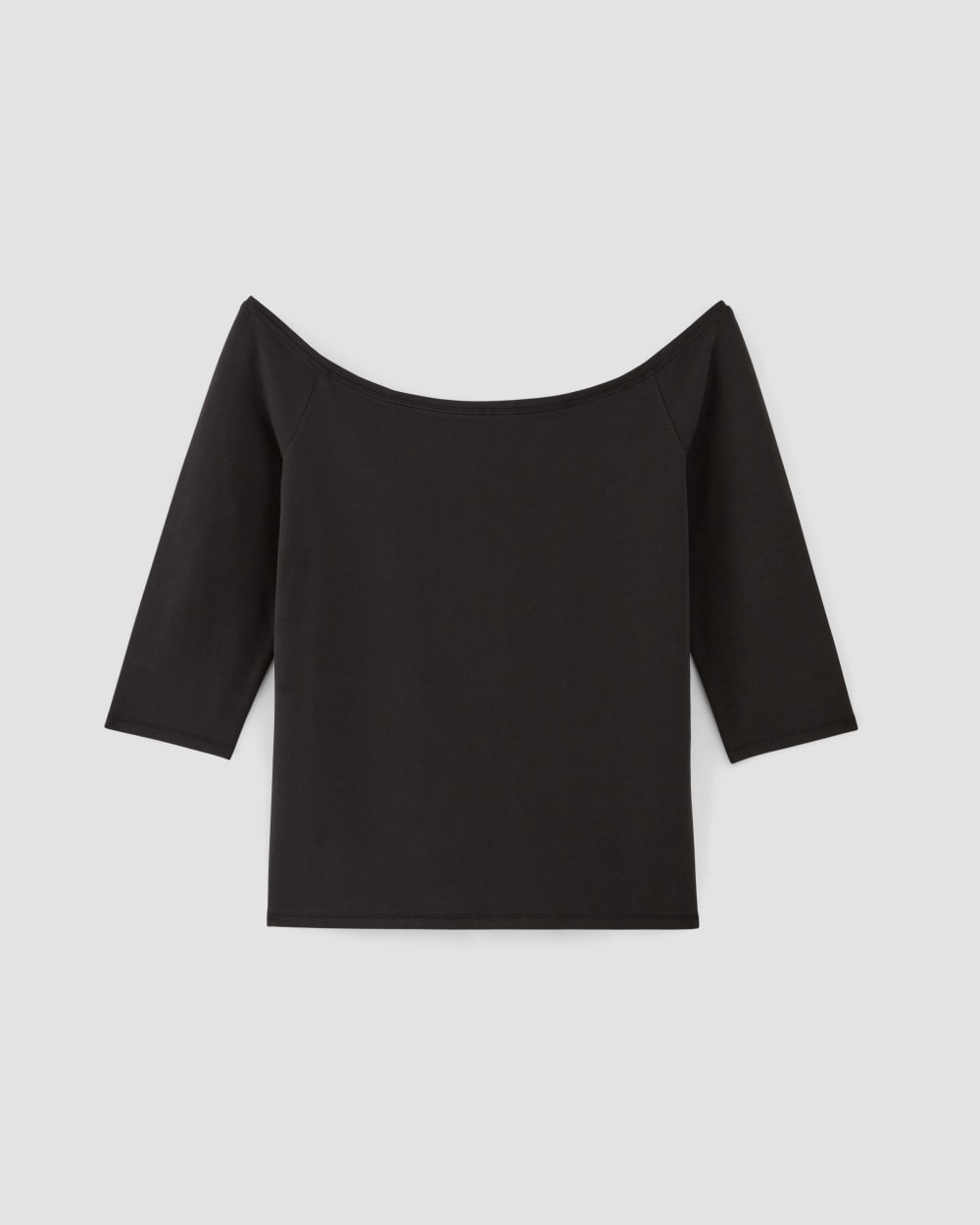 womens-supima-form-off-shoulder-top-black | alt