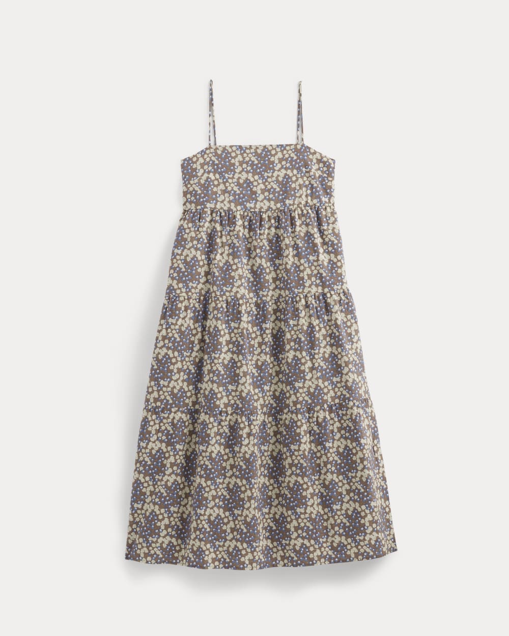 womens-gauze-tiered-dress-mocha-floral | alt