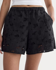 womens-eyelet-pull-on-short-black