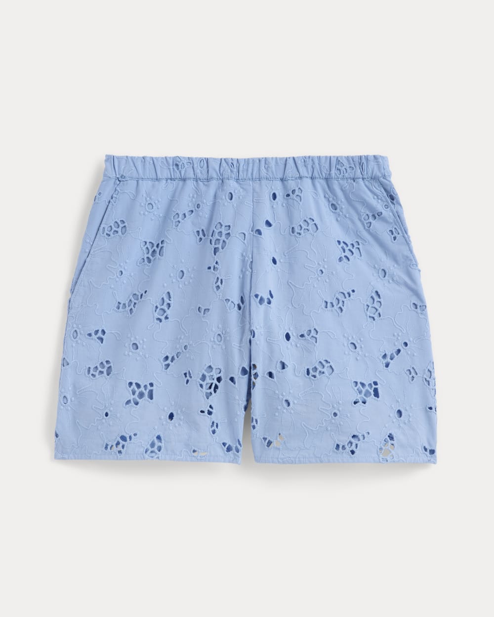 womens-eyelet-pull-on-short-sky-blue | alt