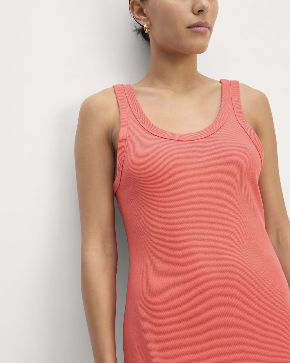 womens-ribbed-tank-dress-coral