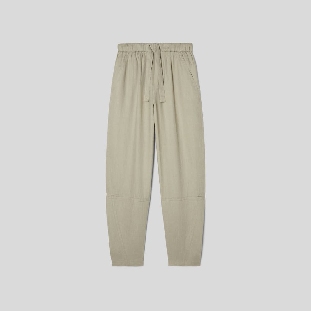 womens-linen-pull-on-barrel-pant-seagrass | alt