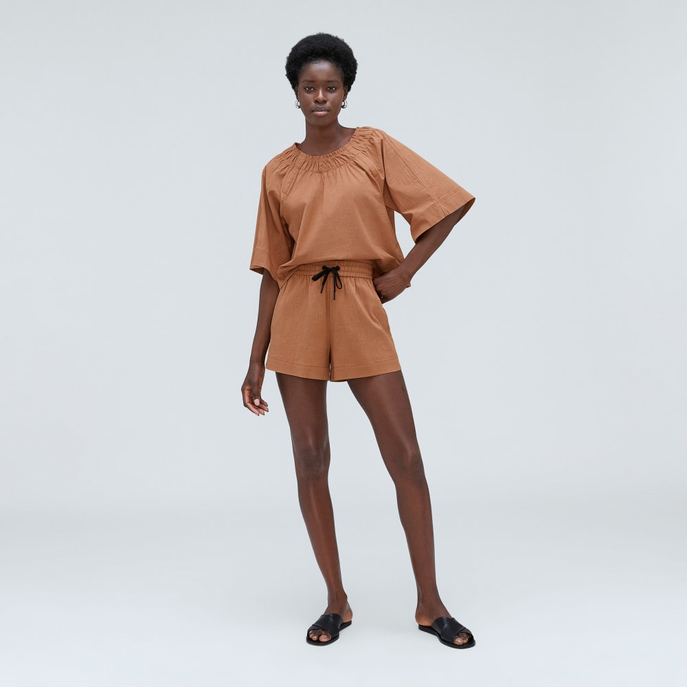 womens-seersucker-gathered-tee-tawny-brown