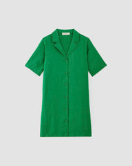womens-linen-shirt-dress-grass-green | alt