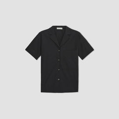 womens-poplin-camp-shirt-black | alt