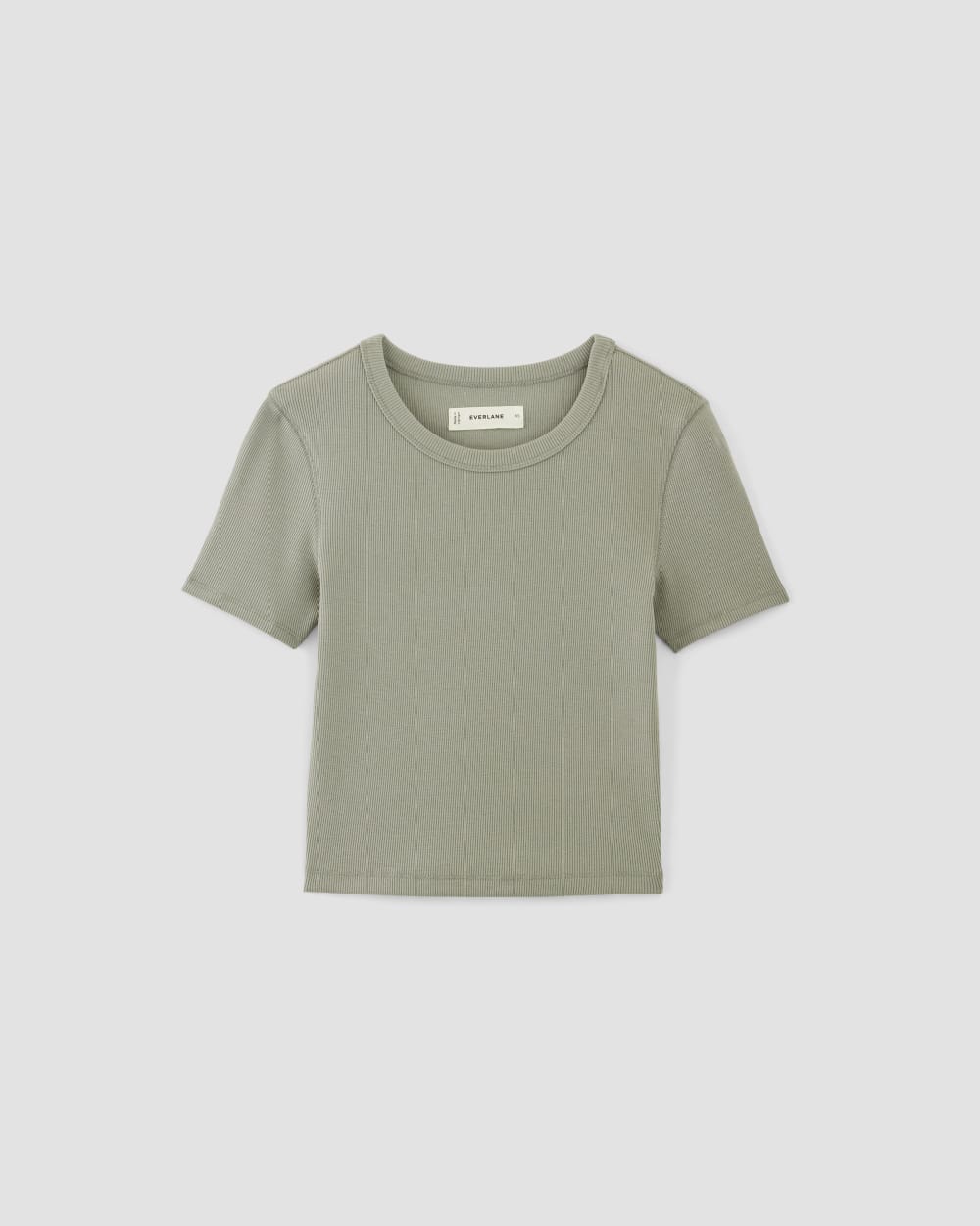 womens-cropped-short-sleeve-rib-tee-sage-green | alt