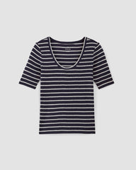womens-vintage-rib-scoop-top-navy-bone | alt