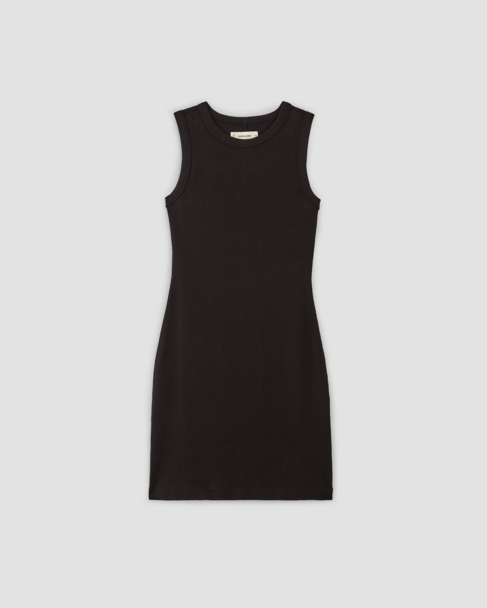 womens-rib-knit-mini-dress-black | alt