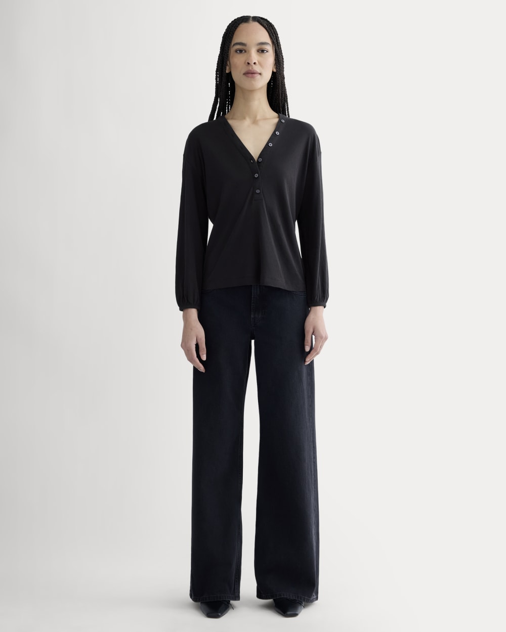 womens-air-v-neck-henley-black