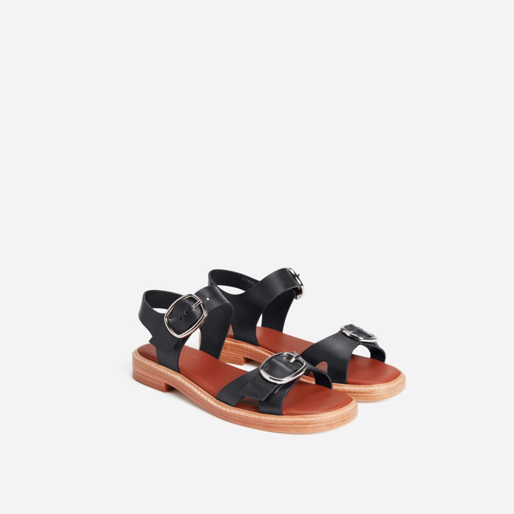 womens-italian-leather-buckle-sandal-washed-charcoal | primary