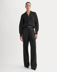 womens-full-zip-sweater-everyday-cotton-black